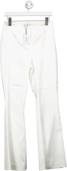 Coast Cream Ivory Satin Trousers UK 10