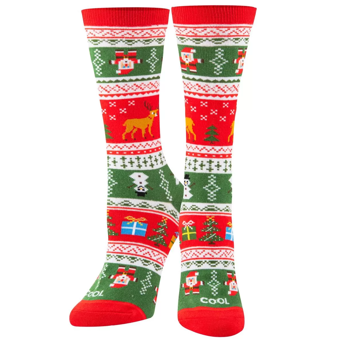 Cool Socks Christmas Sweater Crew Socks