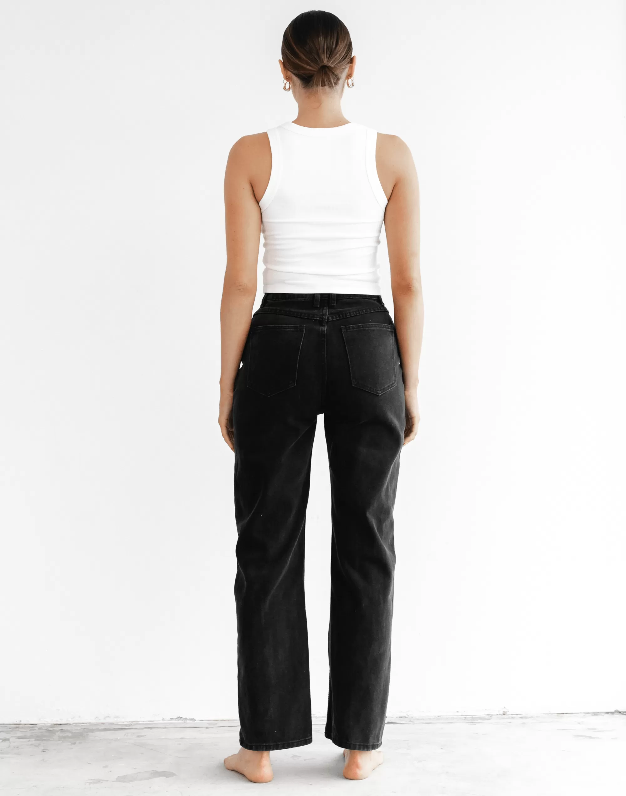 Cooper Wide Leg Jeans (Black)