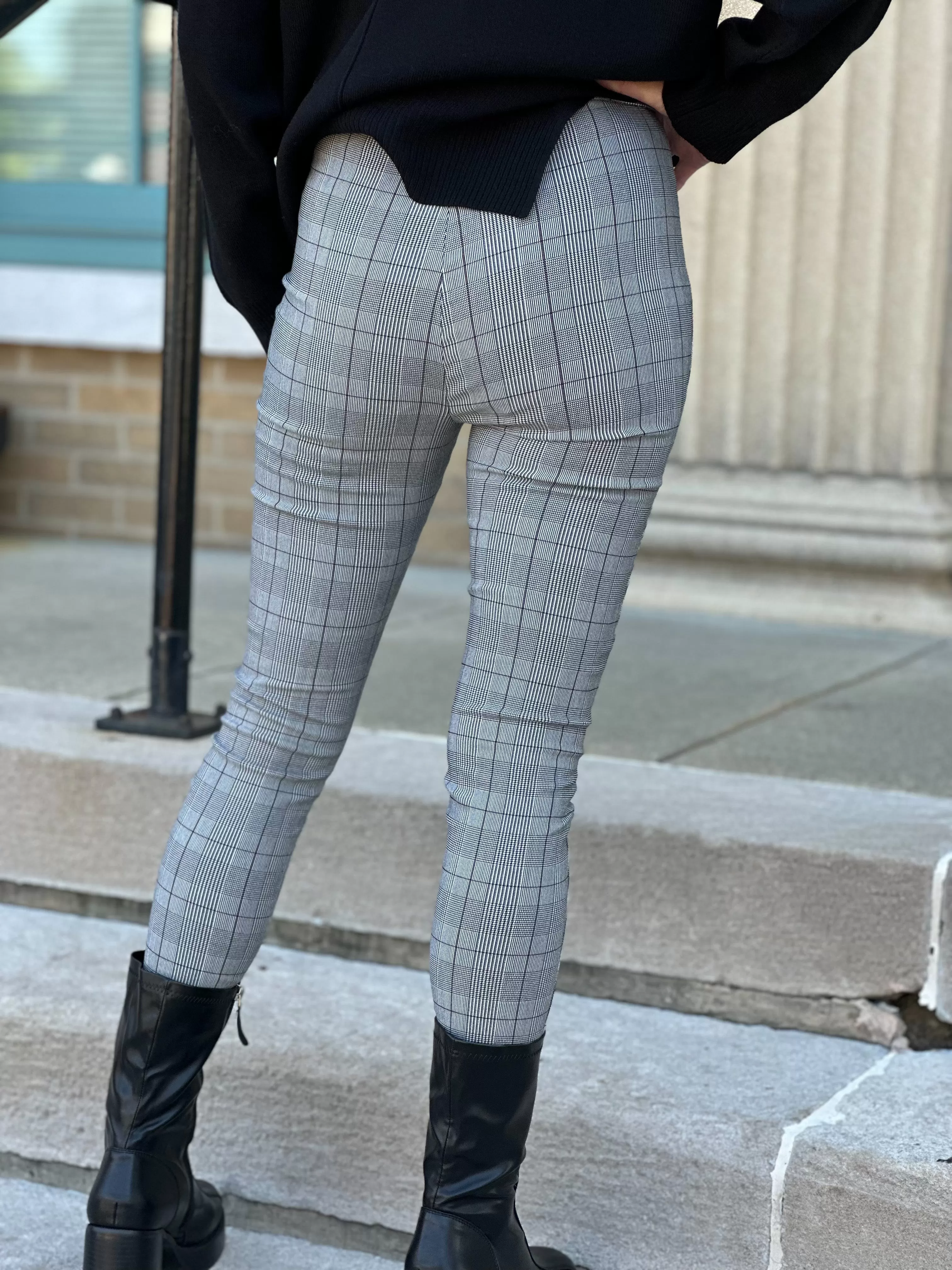 Core Plaid Skinny Pants