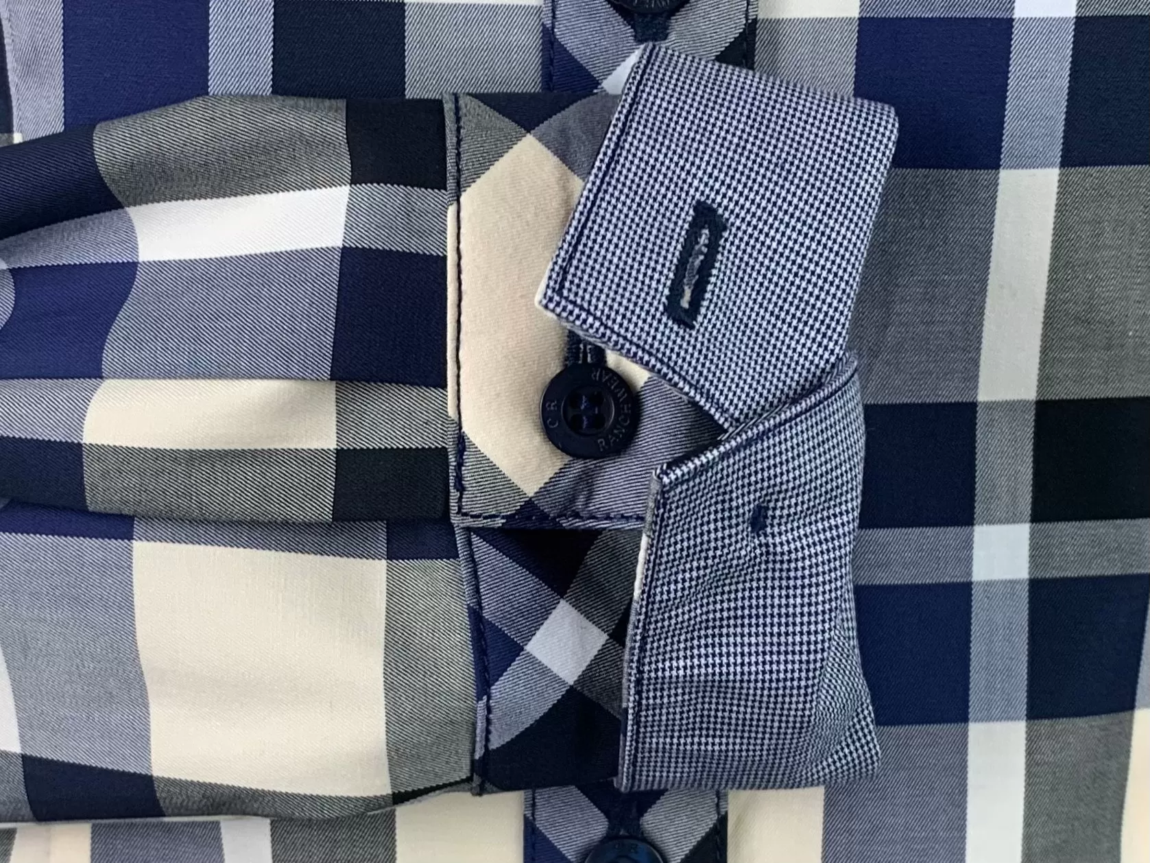 CR Tradition Navy and Beige Plaid - FINAL SALE