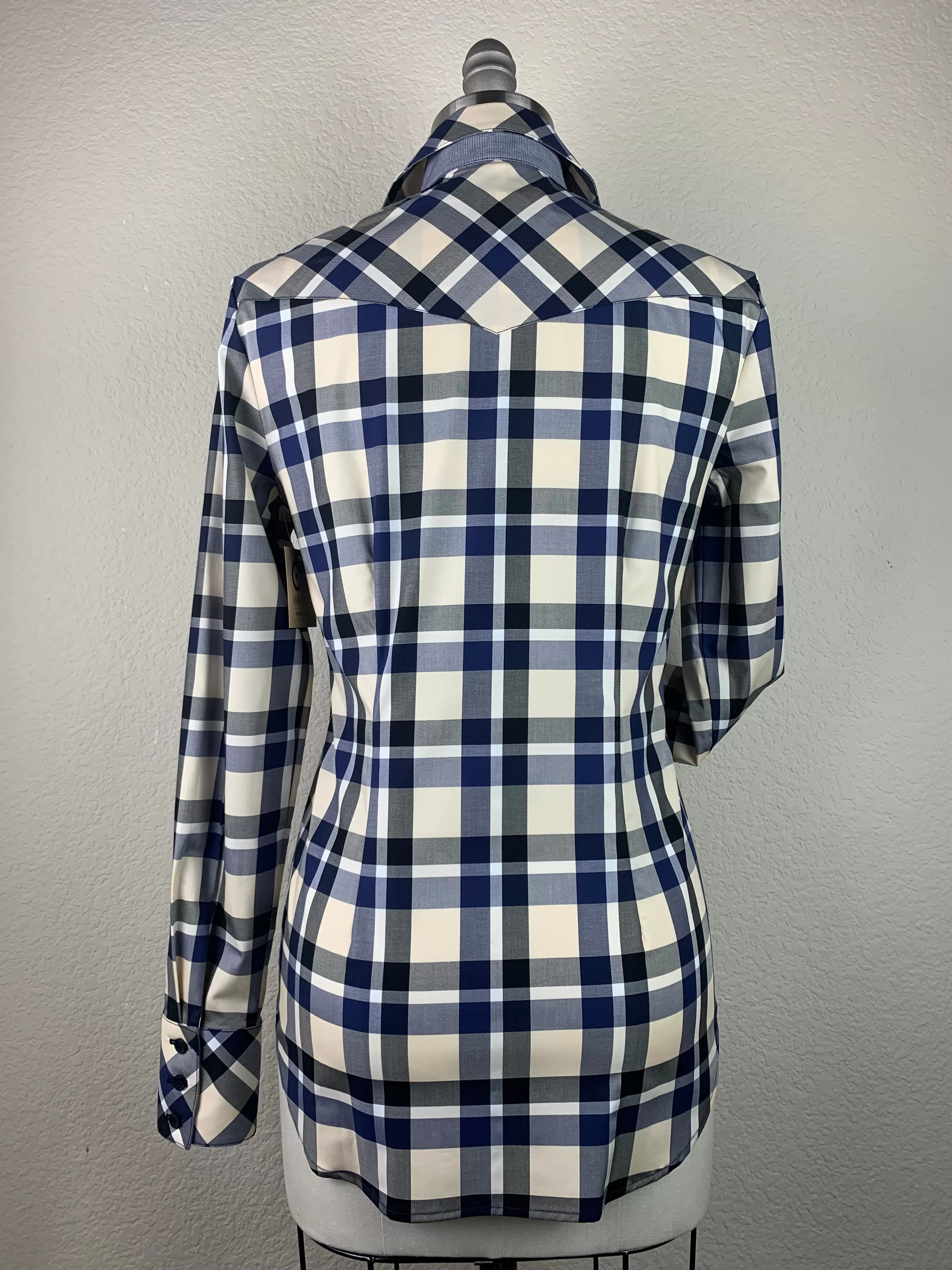 CR Tradition Navy and Beige Plaid - FINAL SALE