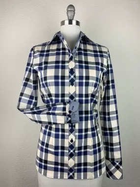 CR Tradition Navy and Beige Plaid - FINAL SALE