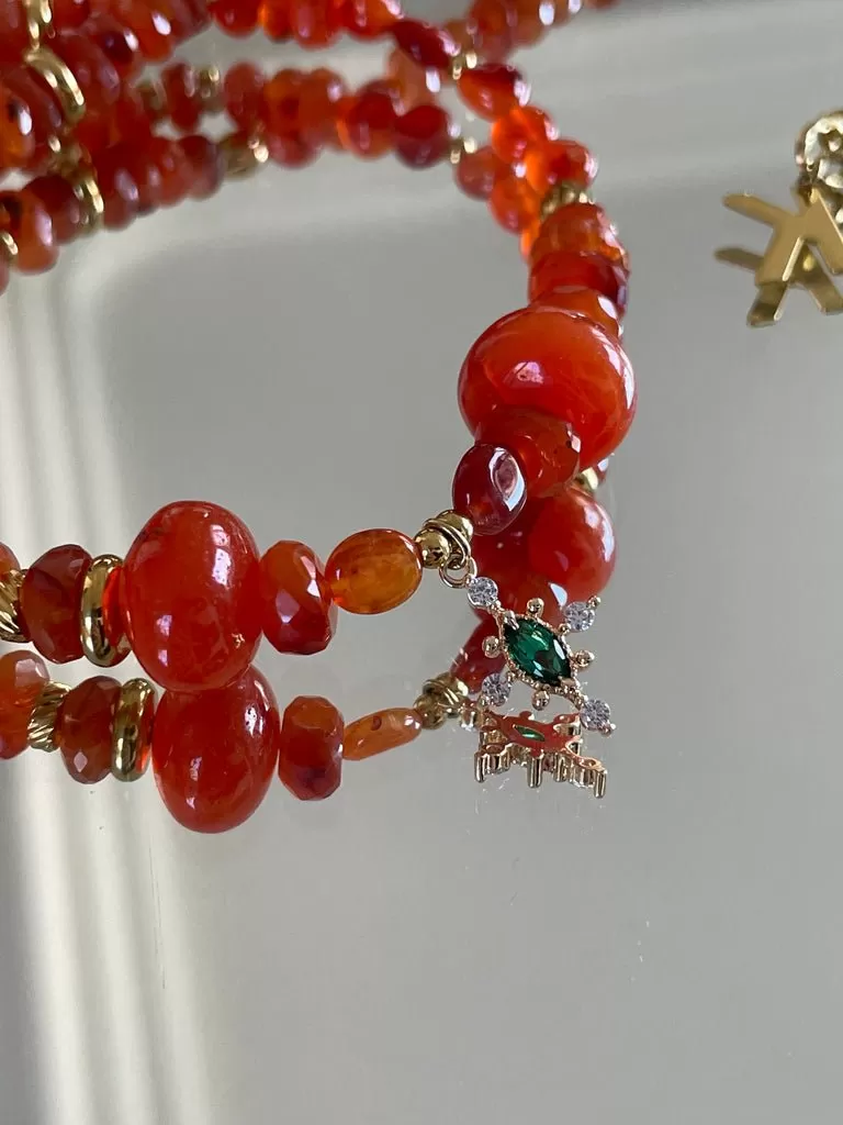 Cruz Carnelian Necklace