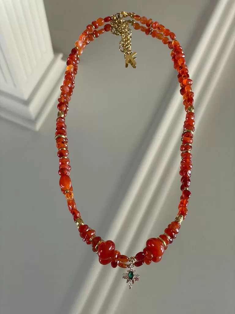 Cruz Carnelian Necklace