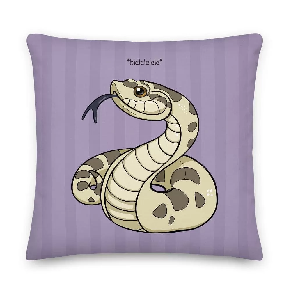 Cute Hognose Snake, Reptile Square Pillow