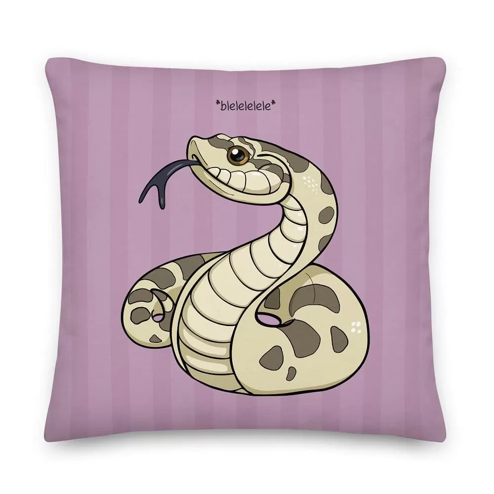 Cute Hognose Snake, Reptile Square Pillow