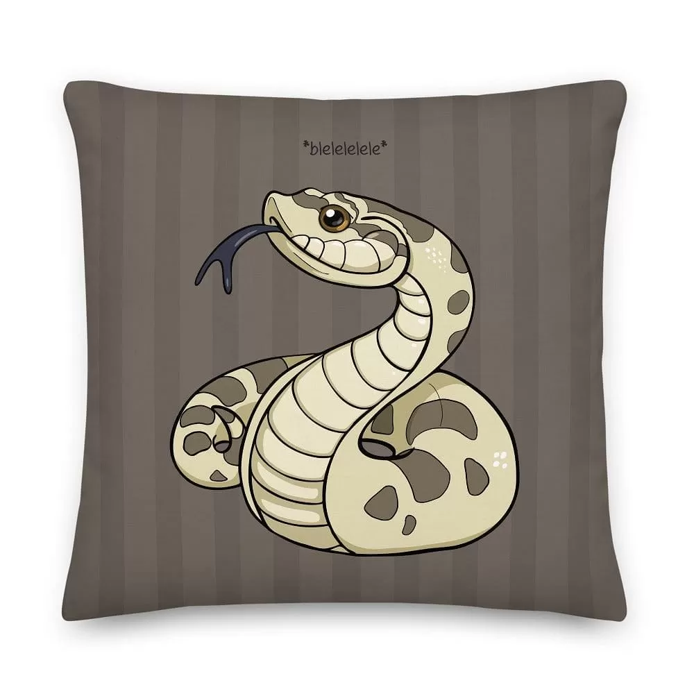 Cute Hognose Snake, Reptile Square Pillow