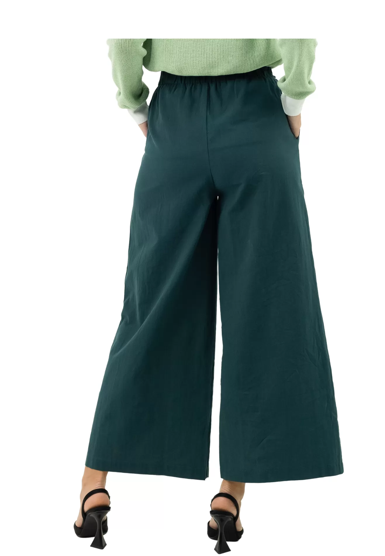 DAISY By VOIR Drawstring Ribbon Wide Leg Culottes