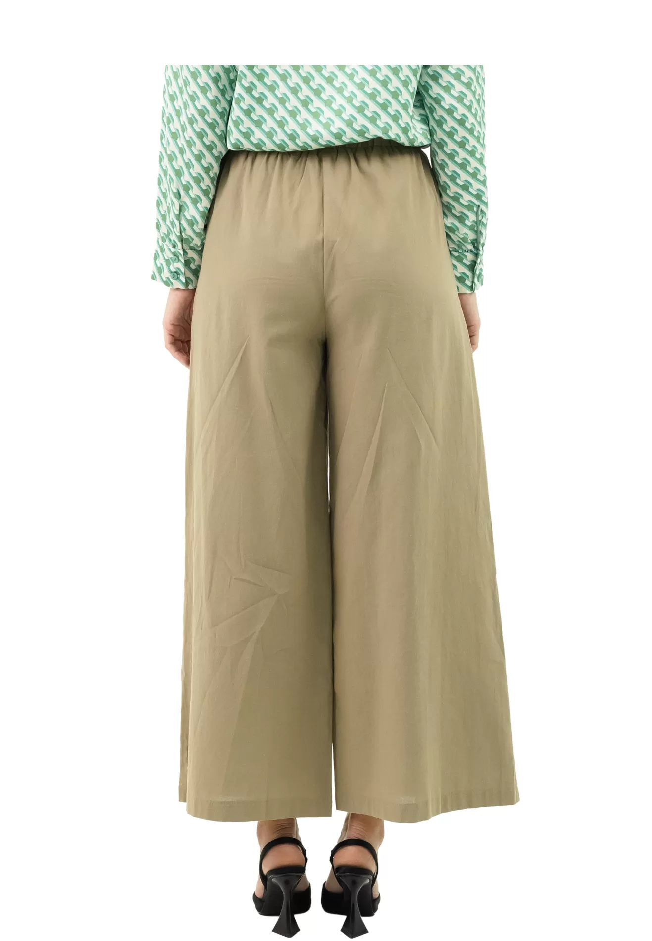 DAISY By VOIR Drawstring Ribbon Wide Leg Culottes