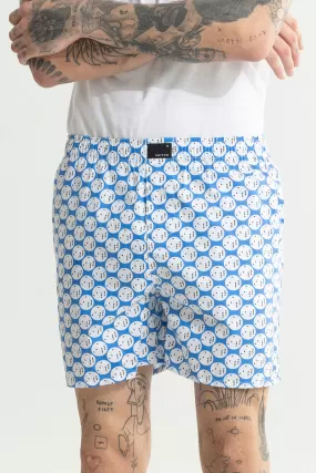 Dice Print Blue Boxer