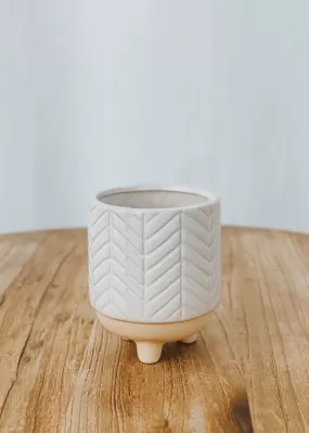 Dinn Ceramic Planter - Zig Zag