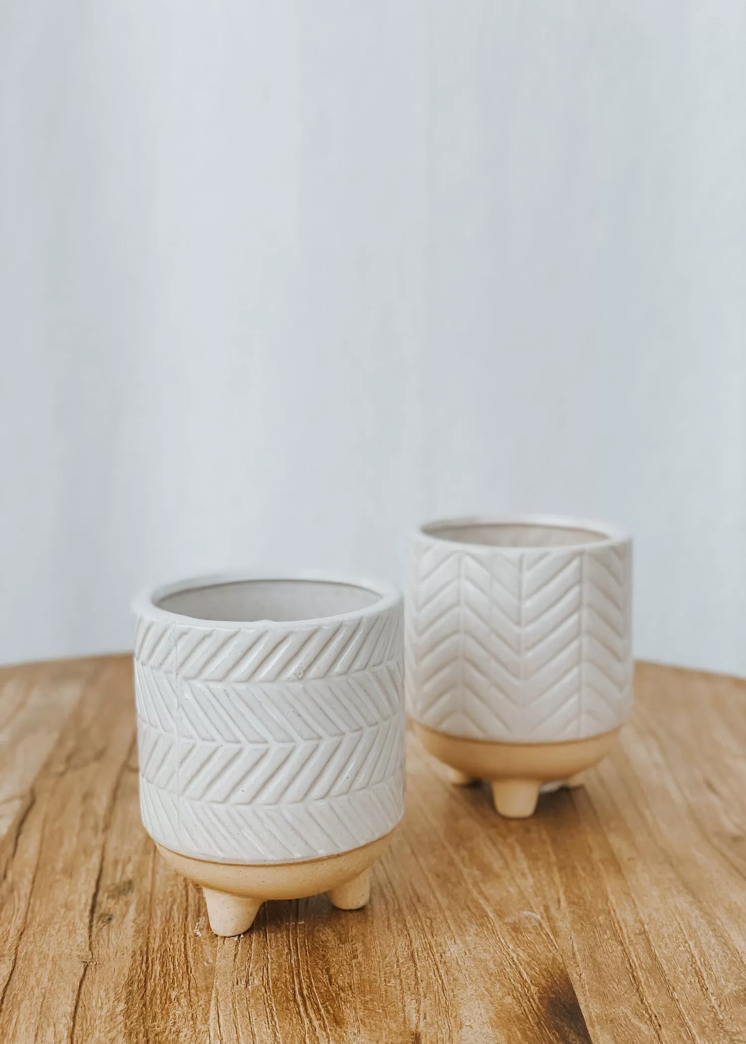 Dinn Ceramic Planter - Zig Zag