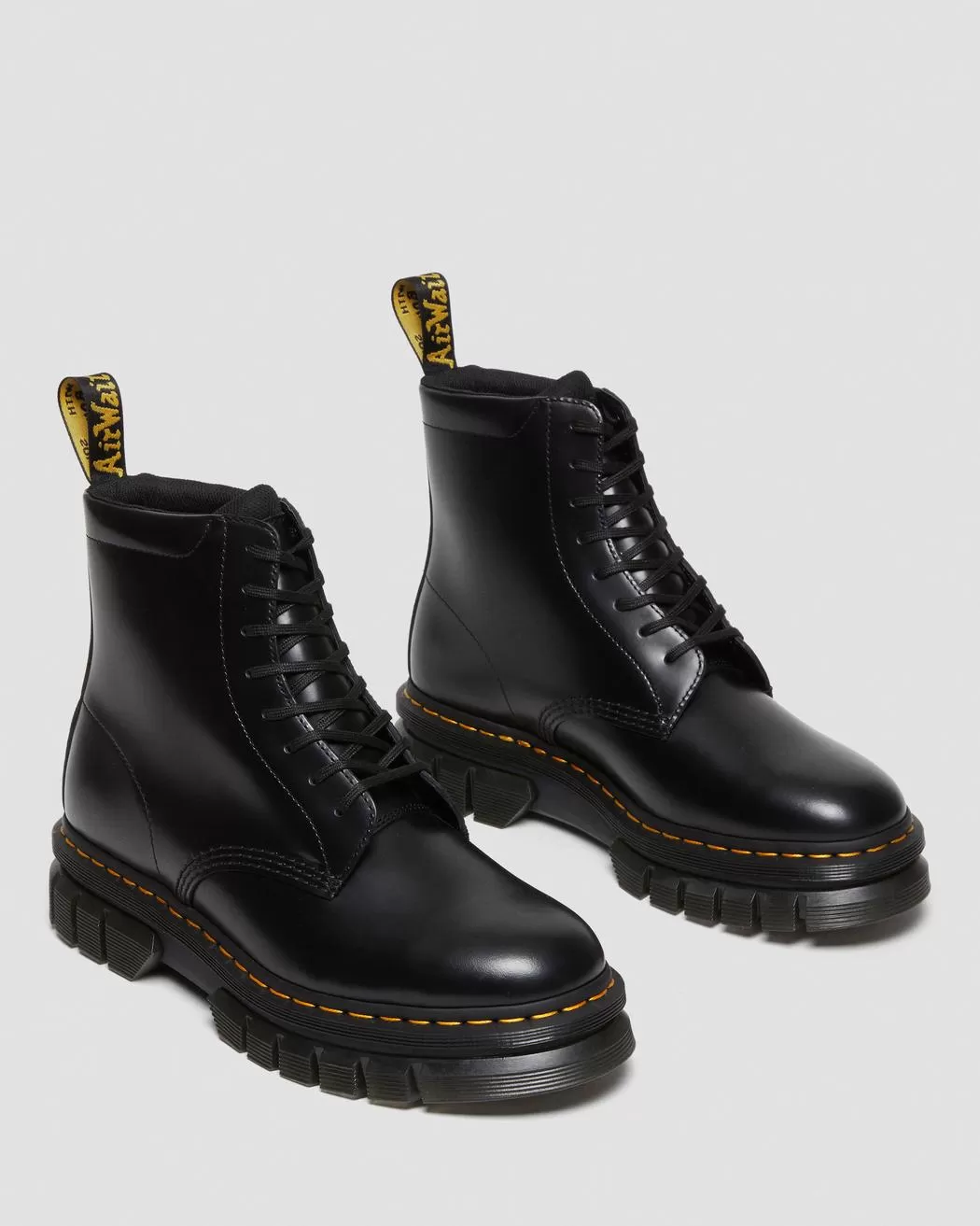 Dr Martens - Rikard Black Polished Smooth Leather Boots 27833001