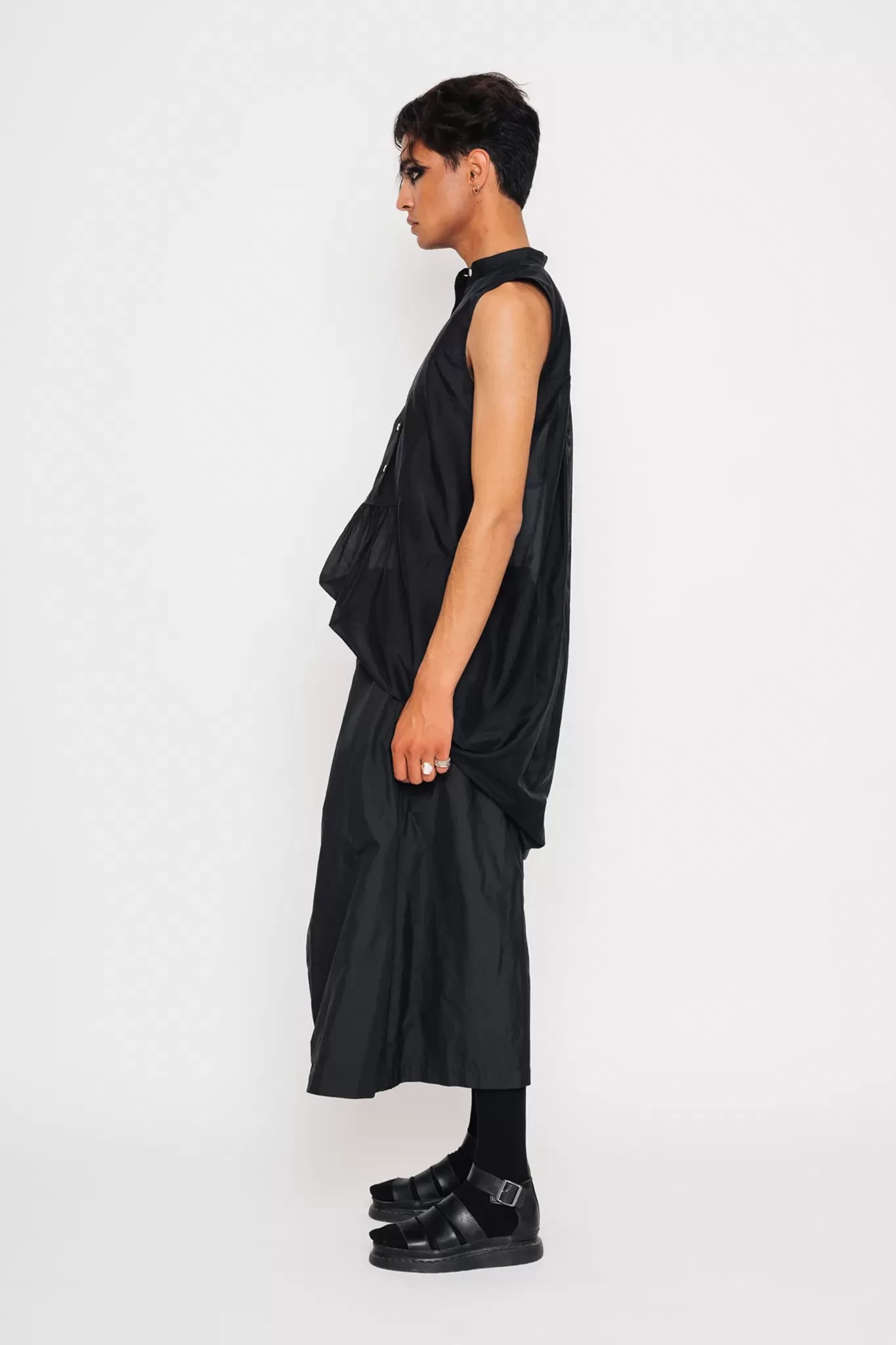 Drop Crotch Culottes | Black