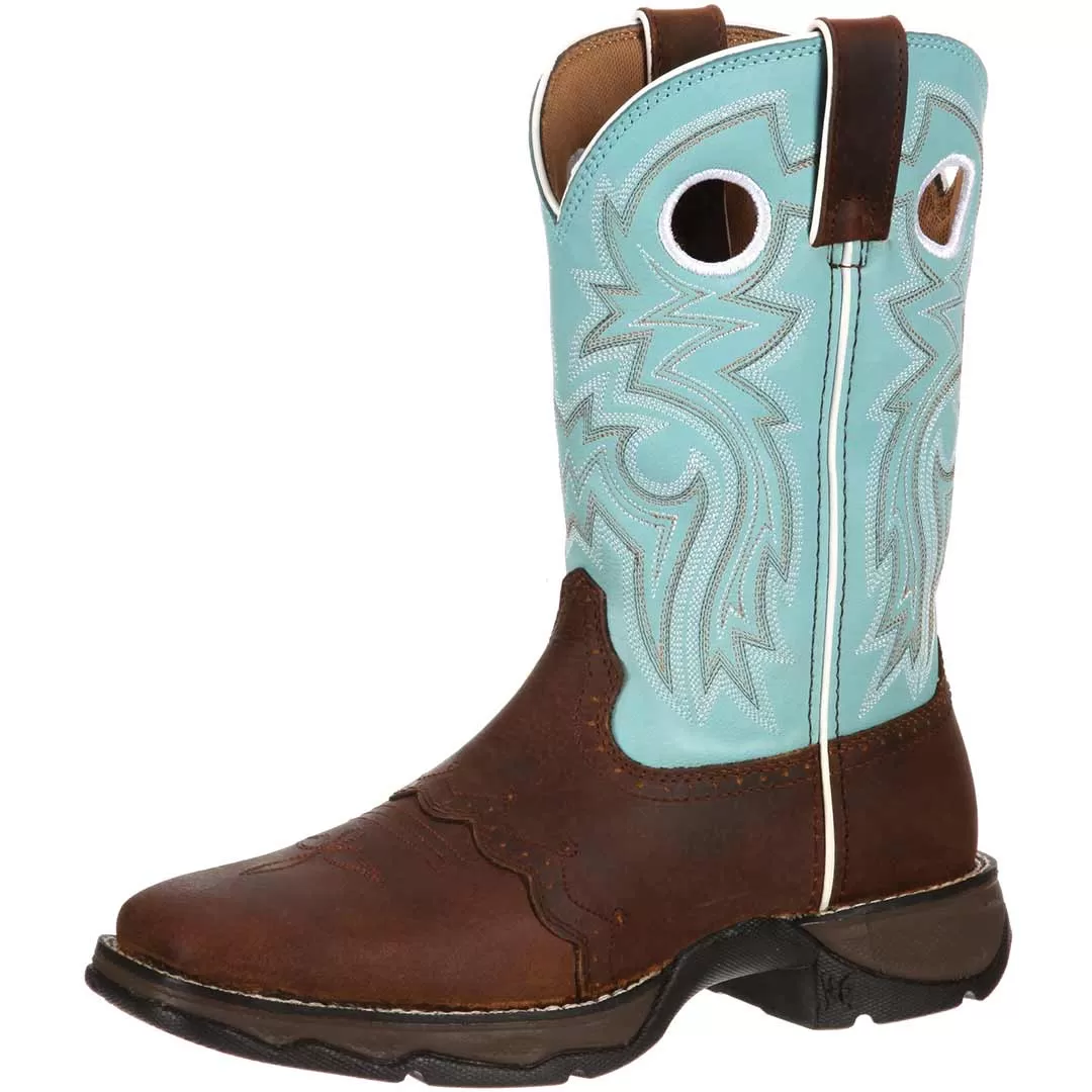 Durango Women's Powder N' Lace Saddle Cowgirl Boots