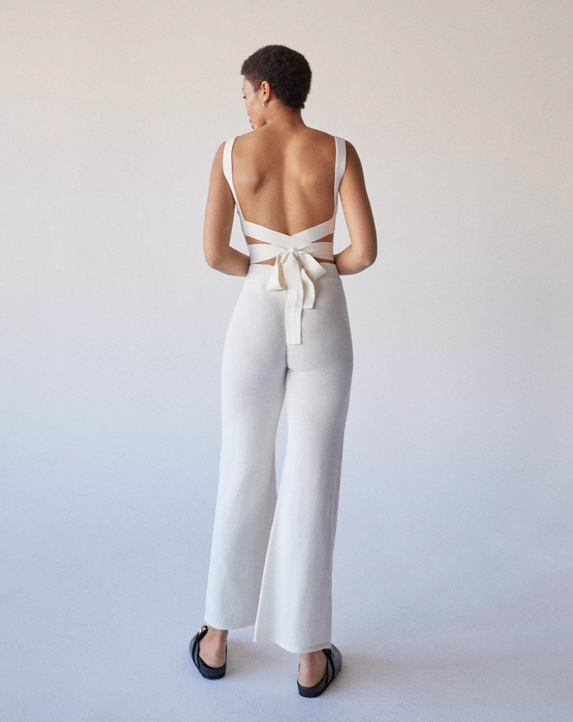 Easy Cream Tricot Pants