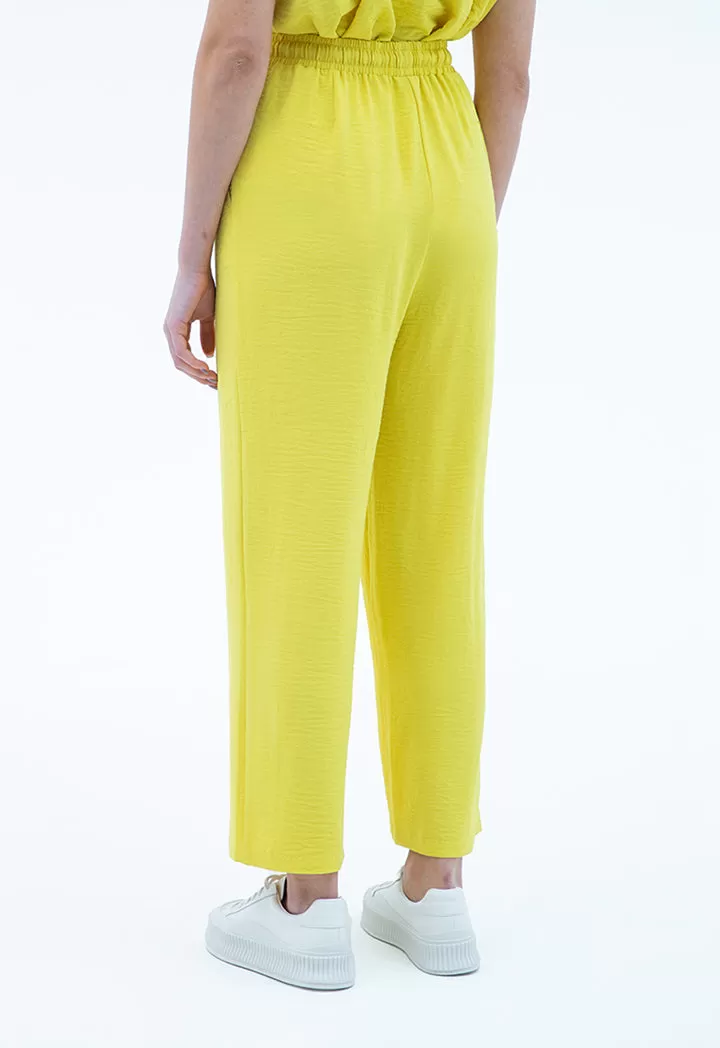 Elacticated Waist Solid Culottes