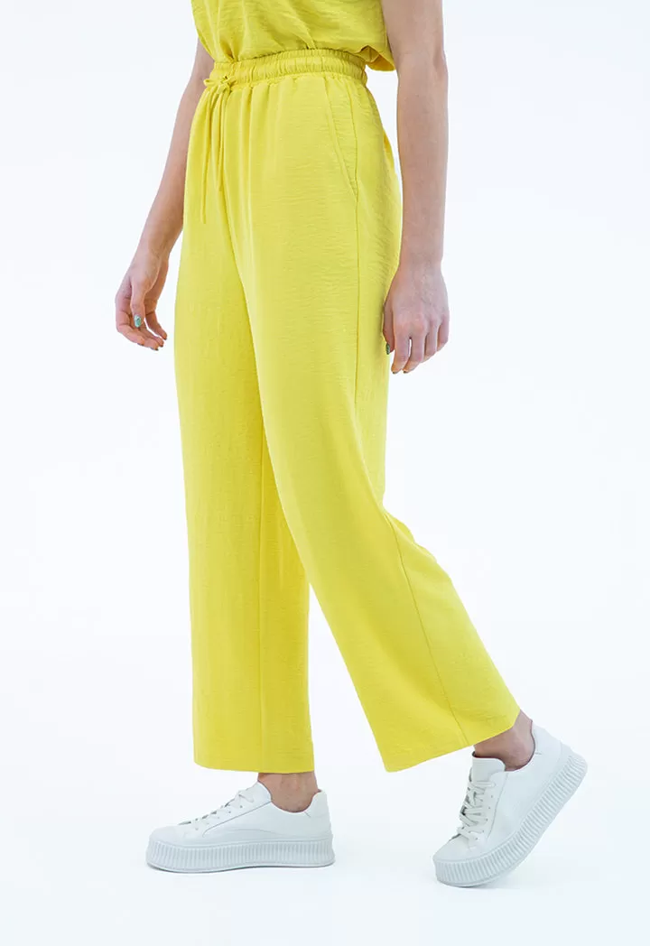 Elacticated Waist Solid Culottes