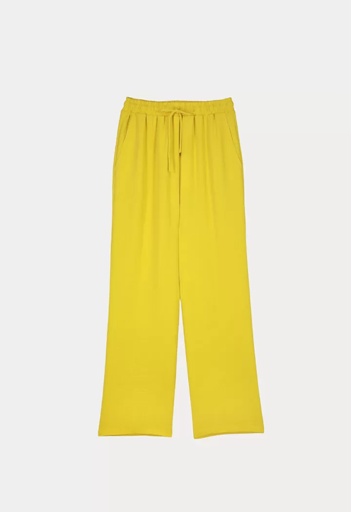 Elacticated Waist Solid Culottes