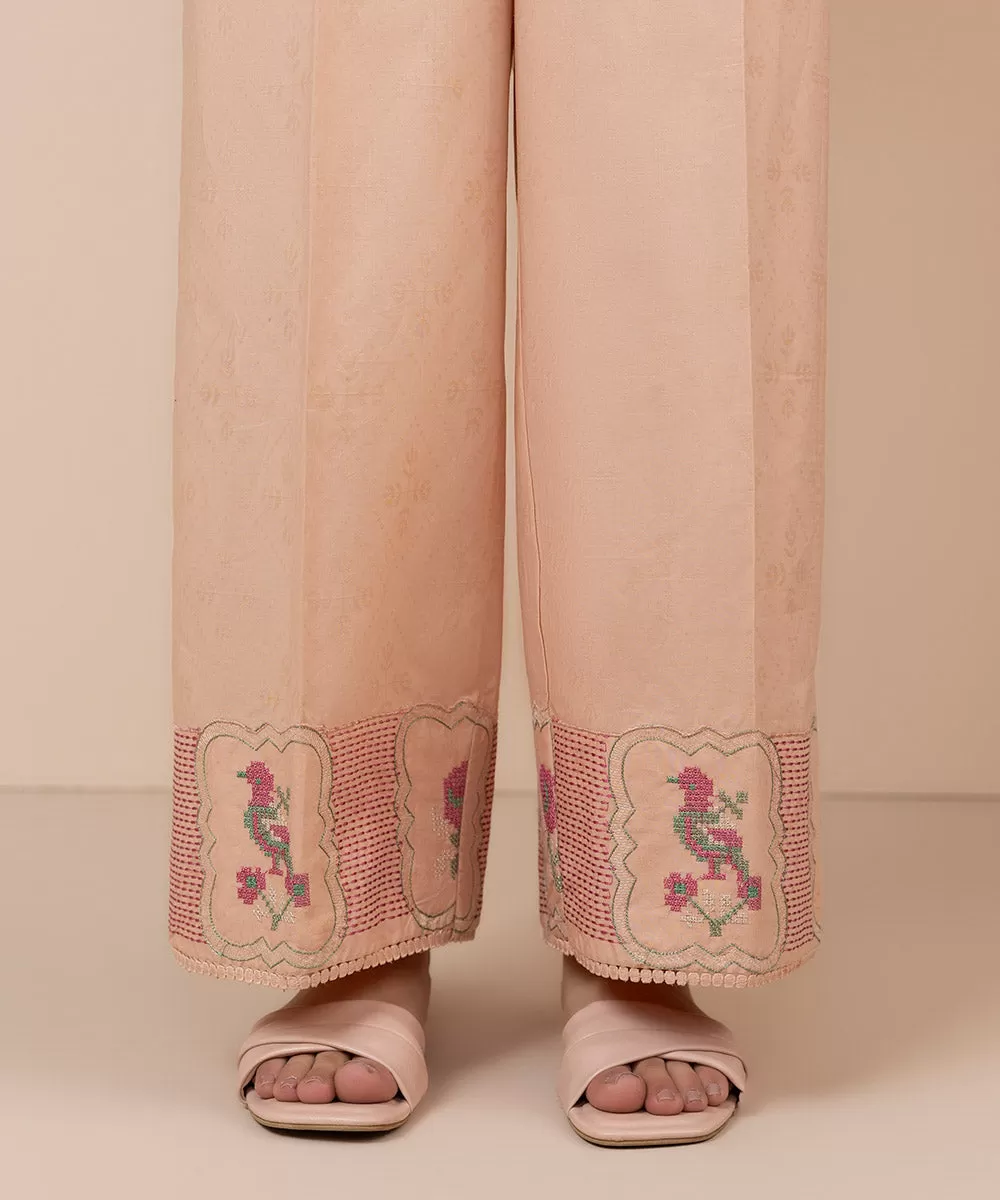 Embroidered Jacquard Culottes