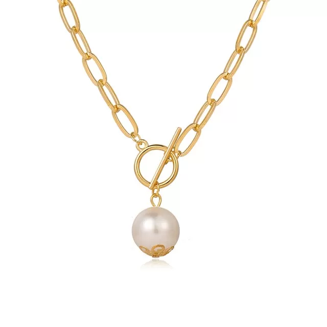 Fashion Long Boho Multilayered Pearl Pendant Necklace