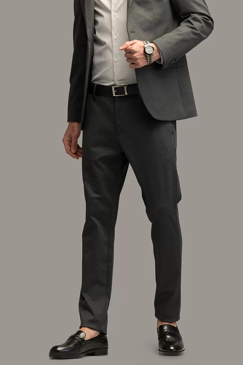 Formal Finesse Steel Grey Trouser Suit