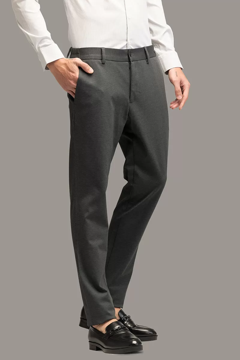 Formal Finesse Steel Grey Trouser Suit