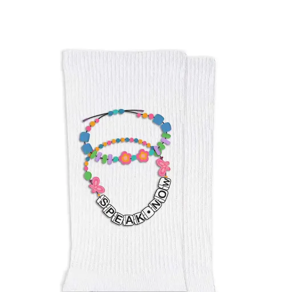 Fun Friendship Bracelet Designs on Socks