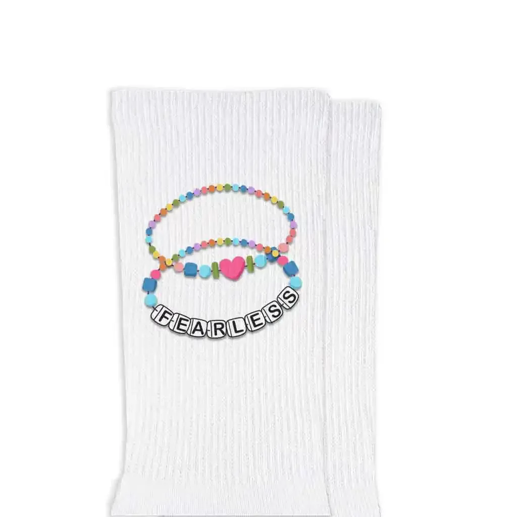 Fun Friendship Bracelet Designs on Socks