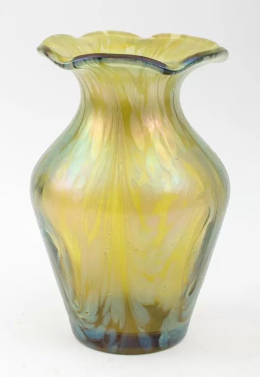 German Vallerysthal (Attr.) Favrile Vase, ca 1900