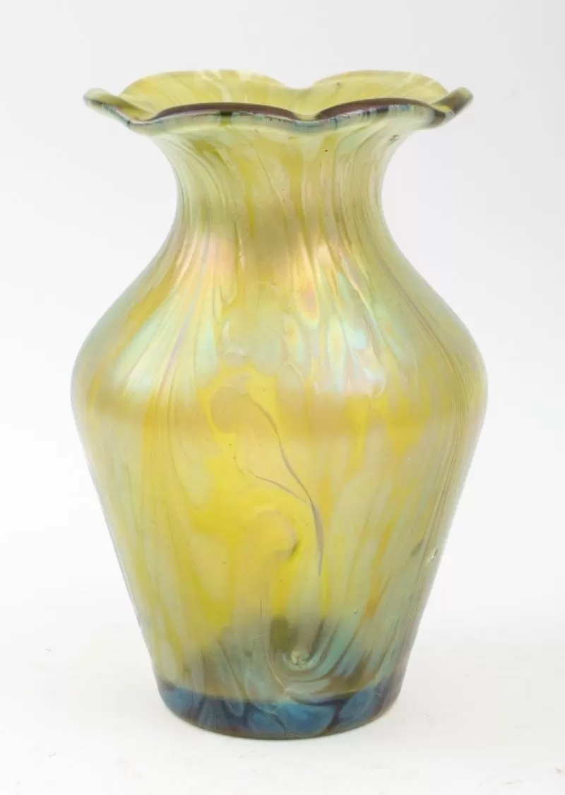 German Vallerysthal (Attr.) Favrile Vase, ca 1900