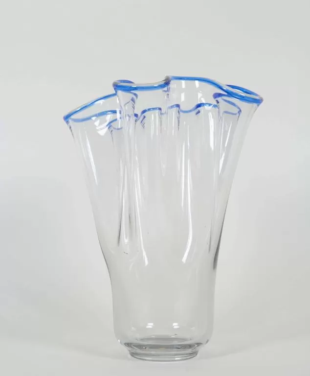 Glass Handkerchief Vase