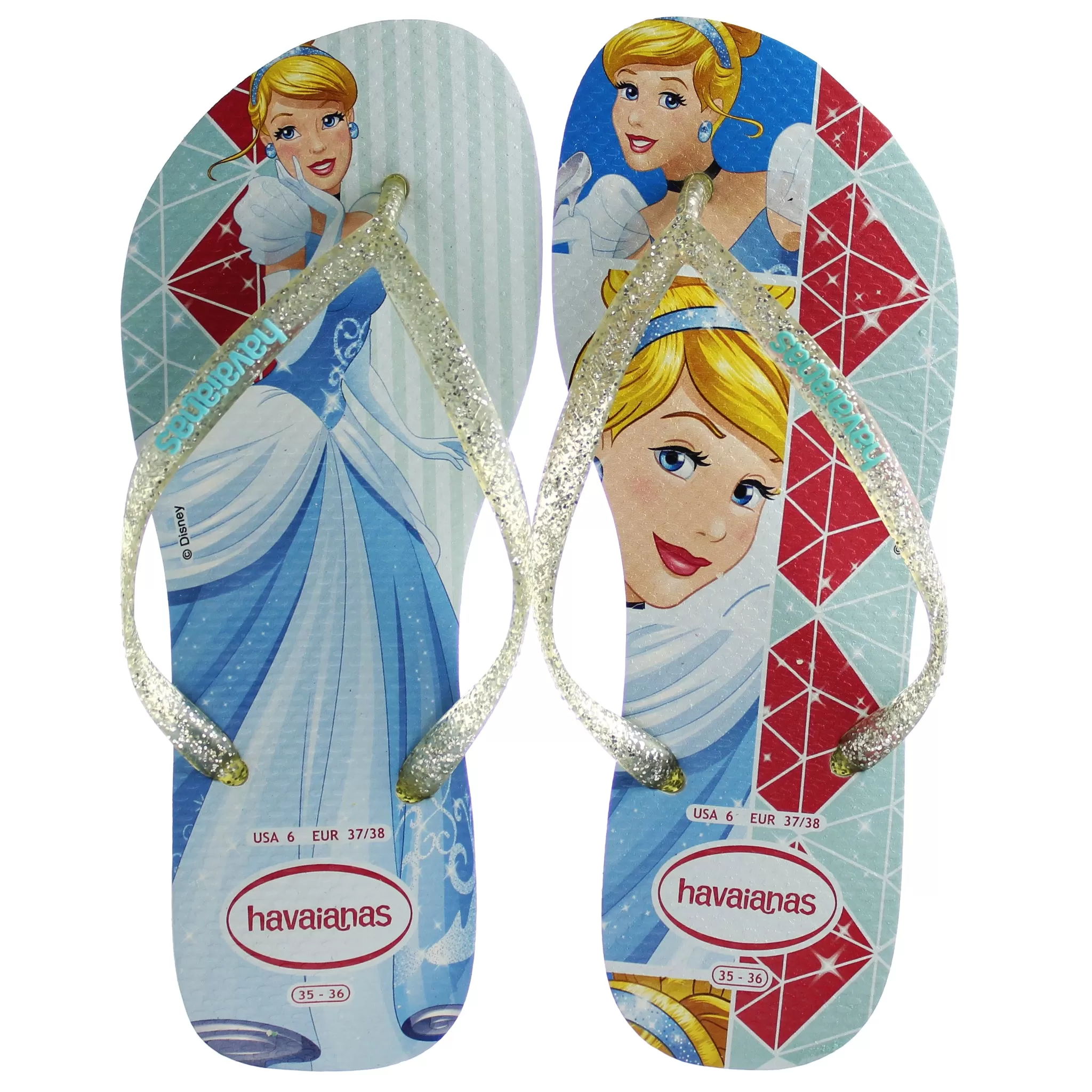 Havaianas Slim Princess Kids Blue Flip-Flops