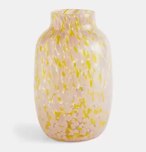 HAY Splash Vase in Light Pink & Yellow