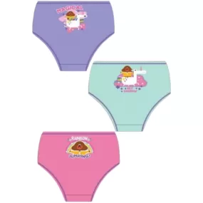 Hey Duggee Girls Multicolour 3 Pack Briefs