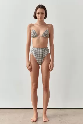 HIGH WAISTED BOTTOM-BIJOU CHECK