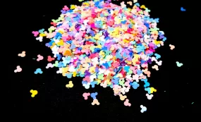 Holographic Mickey glitter Shaker Patterns For Resin Crafts ,Jewelry Mold Filling and Nail art