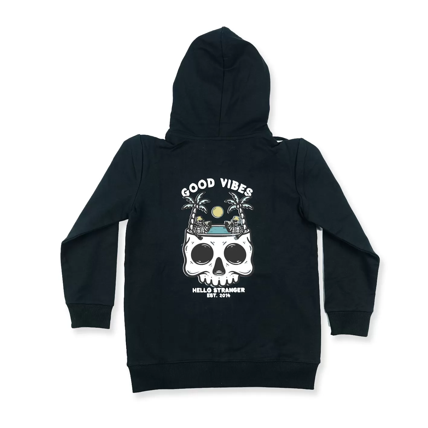 HS Good Vibes Zip Hood - Black