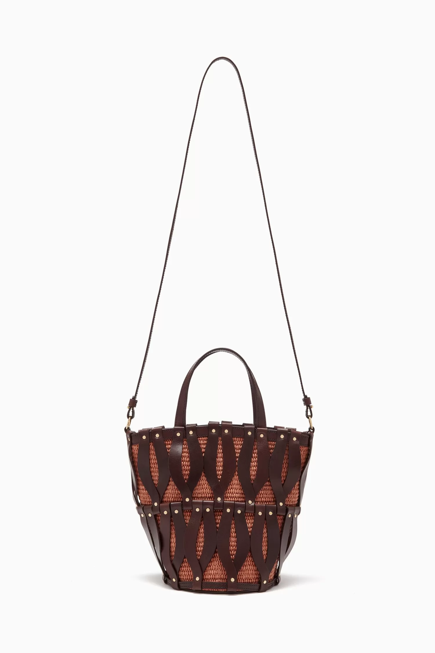 Indra Mini Tote - Chocolate/Henna