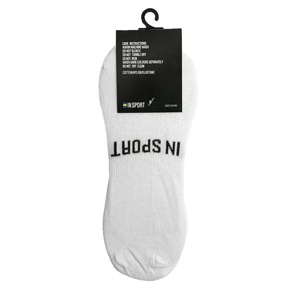 INSPORT NO SHOW INVISIBLE 3 PACK WHITE SOCKS