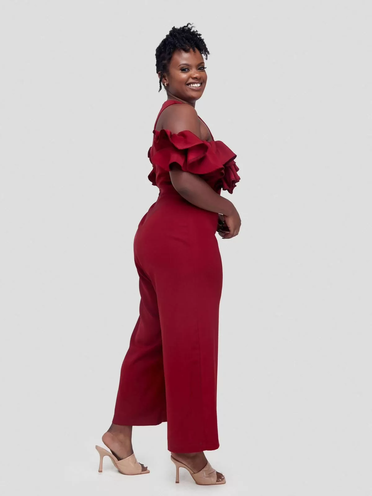 Jem Africa Waithera Culottes Jumpsuit - Maroon