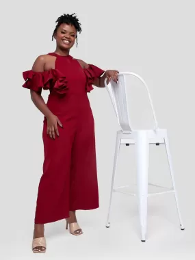 Jem Africa Waithera Culottes Jumpsuit - Maroon