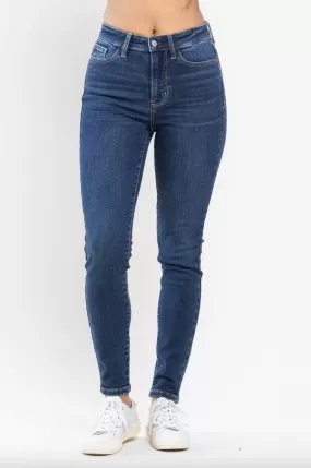 Judy Blue Thermal Skinny Jeans - Dark Wash