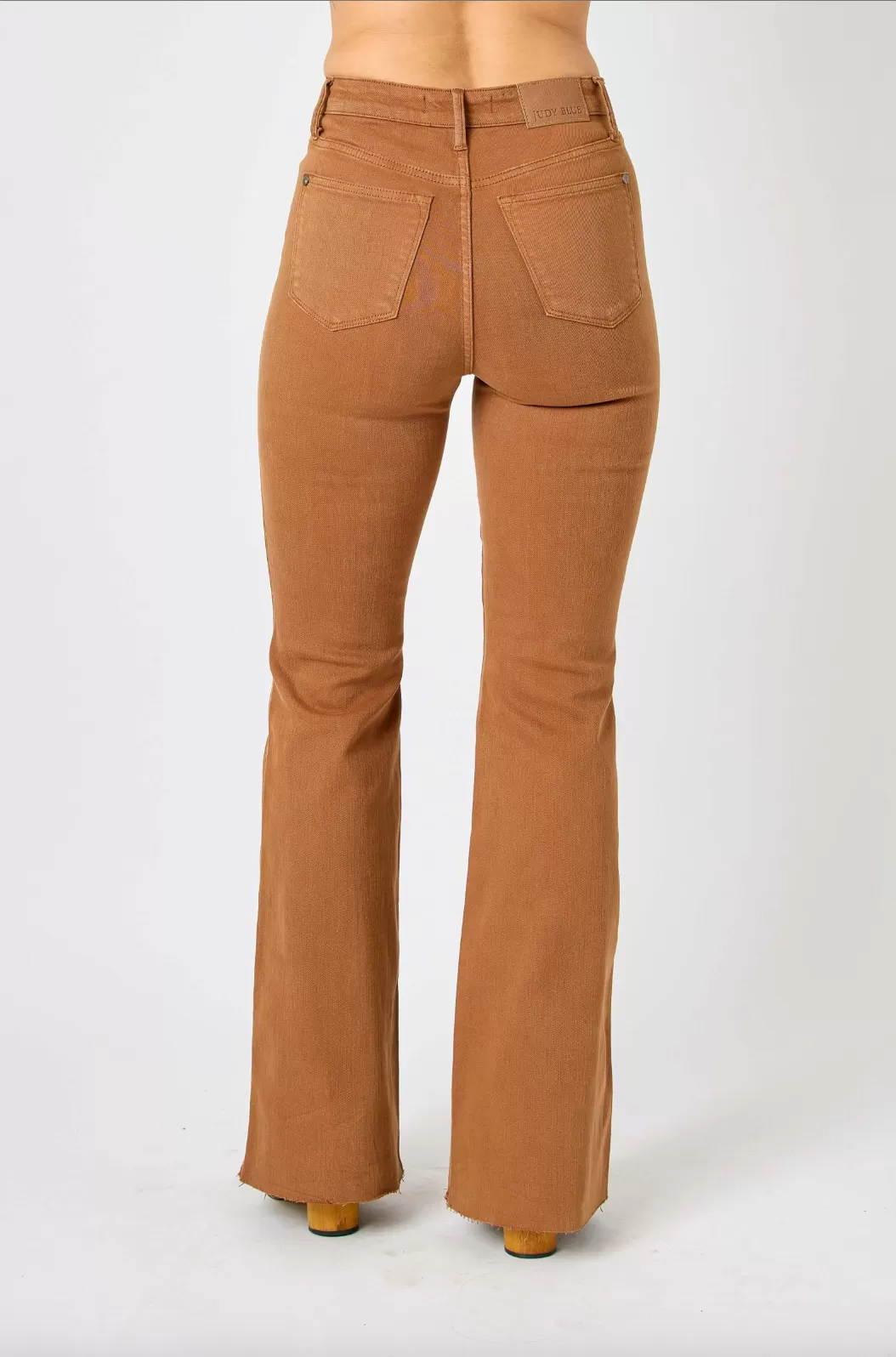 Judy Blue Tummy Control Flare Jeans - Brown