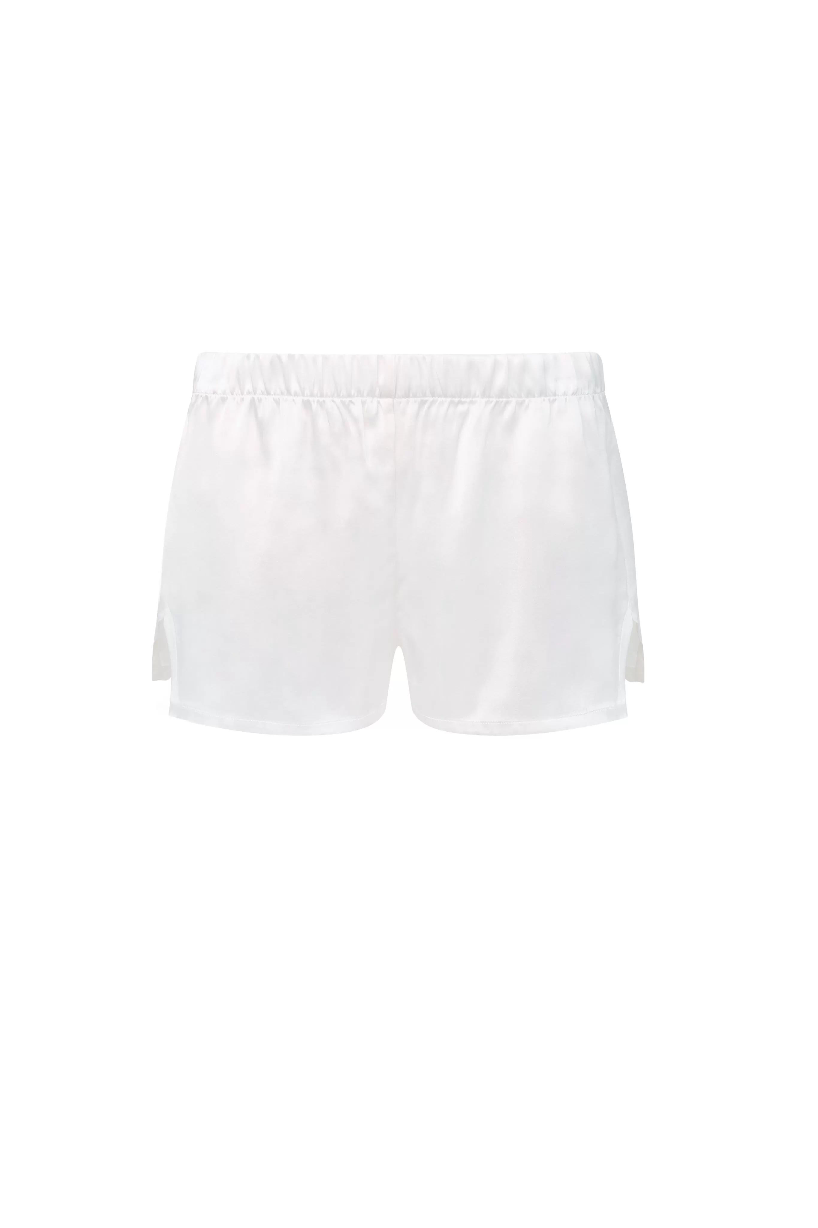 Juno Ivory Silk Shorts