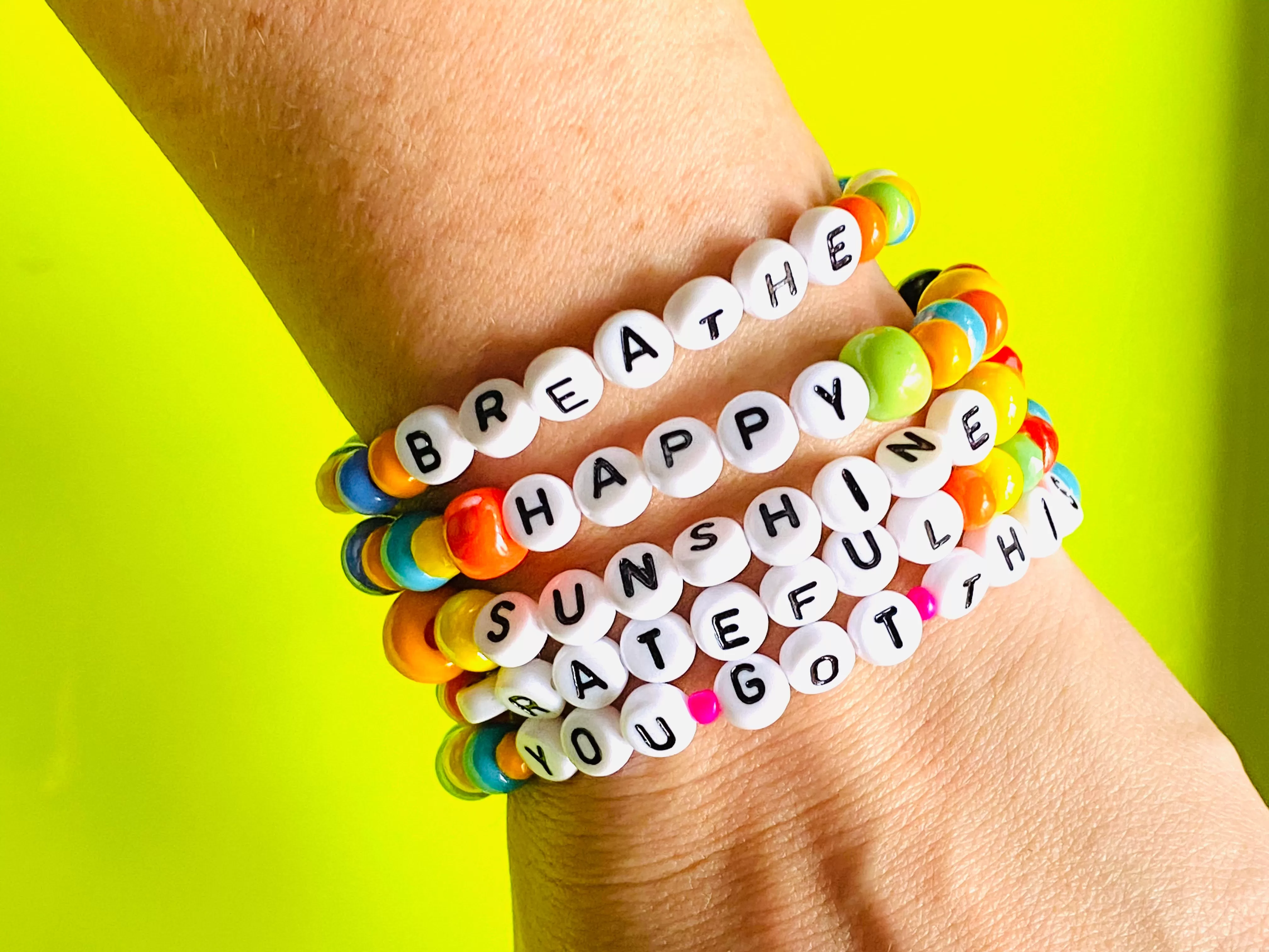 Just Say It: Graduation Custom WORD bracelets