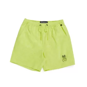 Kids Psycho Bunny Strype Hydrochromatic Swim Trunk (Lime Granita)