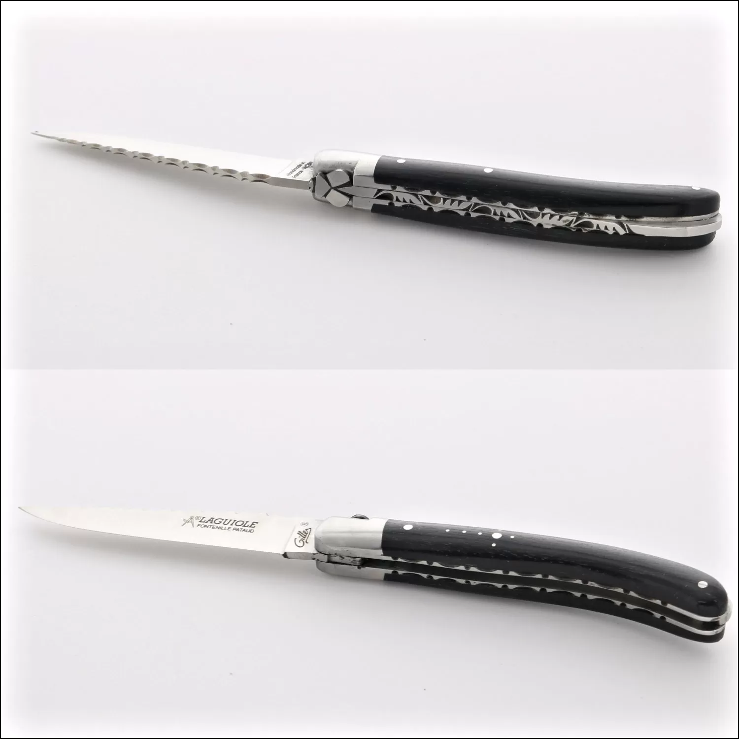 Laguiole Le Pocket Guilloche Ebony Handle