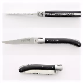 Laguiole Le Pocket Guilloche Ebony Handle